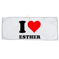 I Love Esther Large Microfiber Waffle Golf Towel