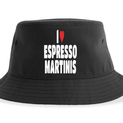 I Love Espresso Martinis Sustainable Bucket Hat