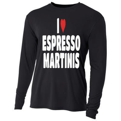 I Love Espresso Martinis Cooling Performance Long Sleeve Crew