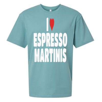 I Love Espresso Martinis Sueded Cloud Jersey T-Shirt