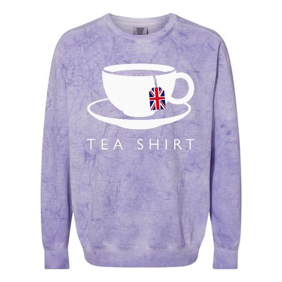 I Love English Tea Uk Flag Fun Novelty Souvenir Memorabilia Colorblast Crewneck Sweatshirt