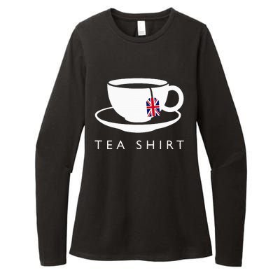 I Love English Tea Uk Flag Fun Novelty Souvenir Memorabilia Womens CVC Long Sleeve Shirt