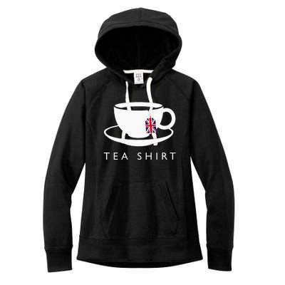 I Love English Tea Uk Flag Fun Novelty Souvenir Memorabilia Women's Fleece Hoodie