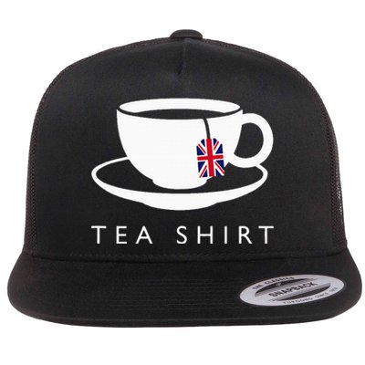 I Love English Tea Uk Flag Fun Novelty Souvenir Memorabilia Flat Bill Trucker Hat