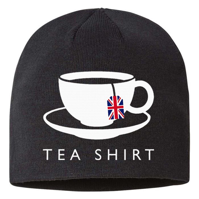 I Love English Tea Uk Flag Fun Novelty Souvenir Memorabilia Sustainable Beanie