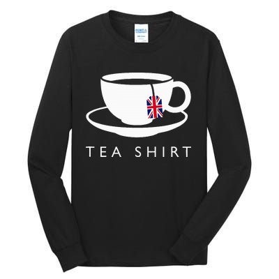 I Love English Tea Uk Flag Fun Novelty Souvenir Memorabilia Tall Long Sleeve T-Shirt