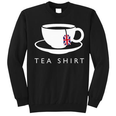 I Love English Tea Uk Flag Fun Novelty Souvenir Memorabilia Tall Sweatshirt