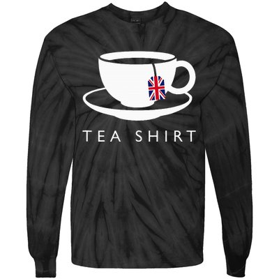 I Love English Tea Uk Flag Fun Novelty Souvenir Memorabilia Tie-Dye Long Sleeve Shirt