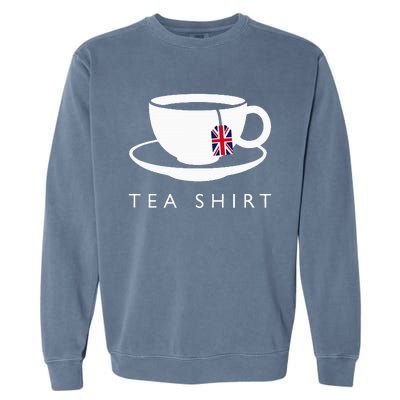 I Love English Tea Uk Flag Fun Novelty Souvenir Memorabilia Garment-Dyed Sweatshirt