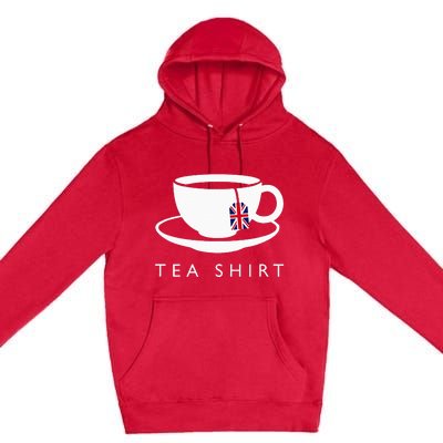 I Love English Tea Uk Flag Fun Novelty Souvenir Memorabilia Premium Pullover Hoodie