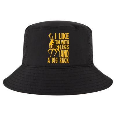 I Like Em With Long Legs And Big Rack Deer Hunting Premium Cool Comfort Performance Bucket Hat
