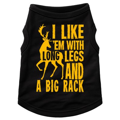 I Like Em With Long Legs And Big Rack Deer Hunting Premium Doggie Tank