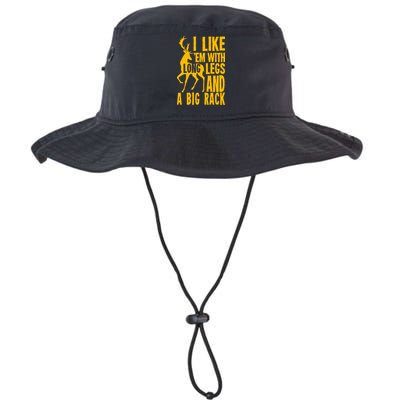 I Like Em With Long Legs And Big Rack Deer Hunting Premium Bucket Hat