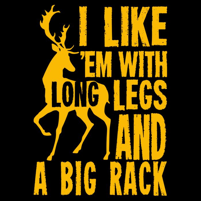 I Like Em With Long Legs And Big Rack Deer Hunting Premium 16 in Basic Backpack