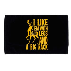 I Like Em With Long Legs And Big Rack Deer Hunting Premium Microfiber Hand Towel