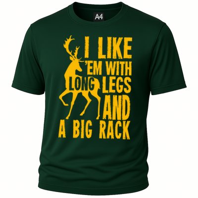 I Like Em With Long Legs And Big Rack Deer Hunting Premium Performance Shirt