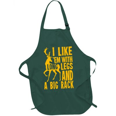 I Like Em With Long Legs And Big Rack Deer Hunting Premium Apron