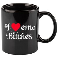 I Love Emo Bitches 11oz C Handle Ceramic Mug