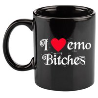I Love Emo Bitches 11oz C Handle Ceramic Mug
