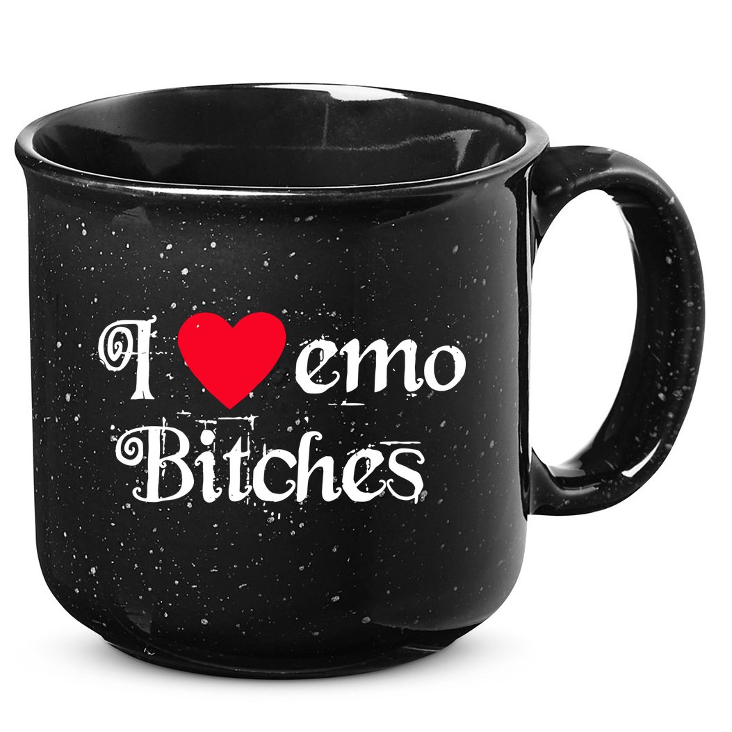 I Love Emo Bitches 15oz Campfire Ceramic Mug