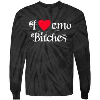 I Love Emo Bitches Tie-Dye Long Sleeve Shirt