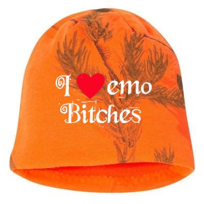 I Love Emo Bitches Kati - Camo Knit Beanie