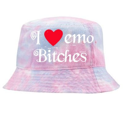 I Love Emo Bitches Tie-Dyed Bucket Hat