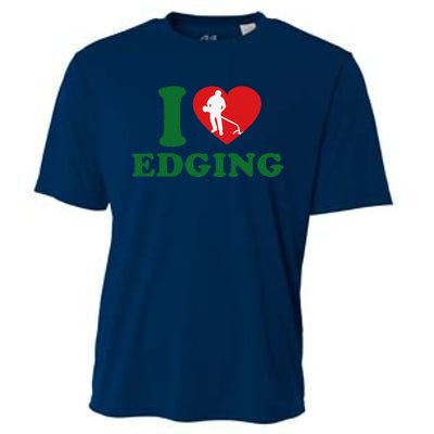 I Love Edging Funny Cooling Performance Crew T-Shirt