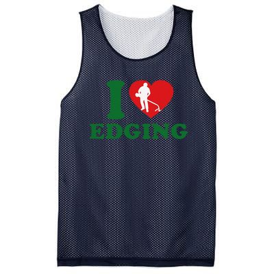 I Love Edging Funny Mesh Reversible Basketball Jersey Tank