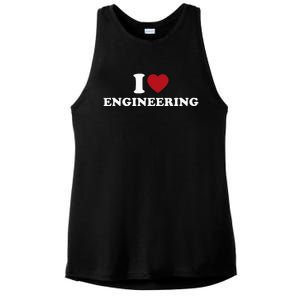 I Love Engineering Geeky Nerd Funny Teacher Ladies PosiCharge Tri-Blend Wicking Tank