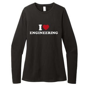 I Love Engineering Geeky Nerd Funny Teacher Womens CVC Long Sleeve Shirt