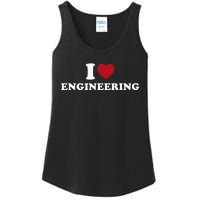 I Love Engineering Geeky Nerd Funny Teacher Ladies Essential Tank