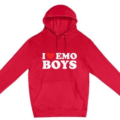 I Love Emo I Heart Emo E E GF Premium Pullover Hoodie