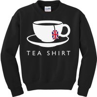 I Love English Tea Uk Flag Fun Novelty Souvenir Memorabilia Gift Kids Sweatshirt