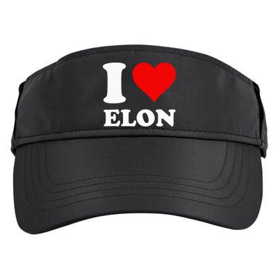I Love Elon Adult Drive Performance Visor
