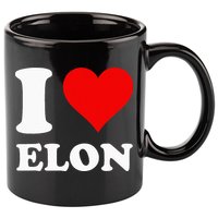 I Love Elon 11oz C Handle Ceramic Mug
