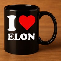 I Love Elon 11oz C Handle Ceramic Mug