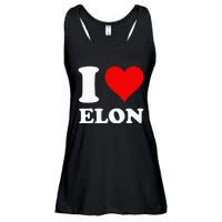 I Love Elon Ladies Essential Flowy Tank