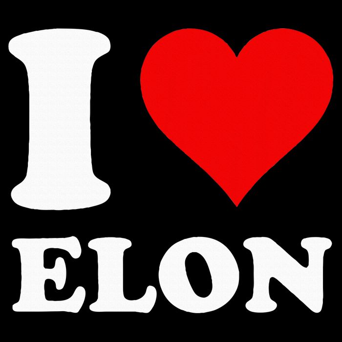 I Love Elon Ladies Essential Flowy Tank
