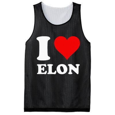 I Love Elon Mesh Reversible Basketball Jersey Tank
