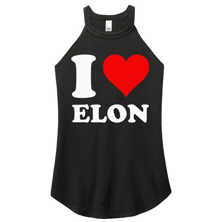 I Love Elon Women's Perfect Tri Rocker Tank