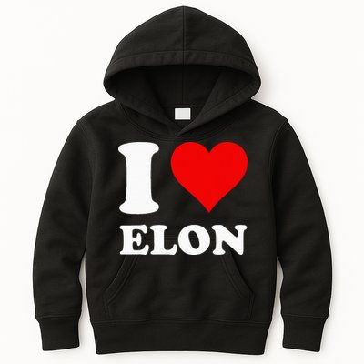 I Love Elon Kids Hoodie
