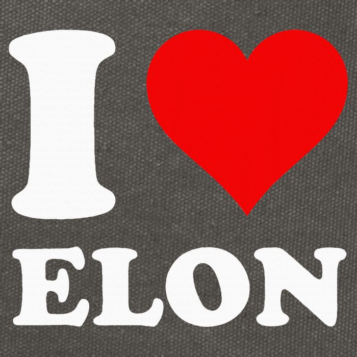 I Love Elon Cotton Canvas Backpack