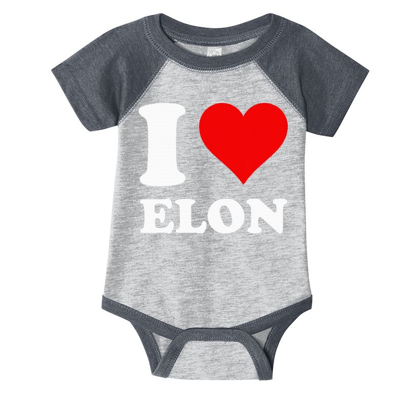 I Love Elon Infant Baby Jersey Bodysuit