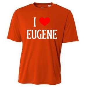 I Love Eugene I Heart Eugene Or Usa Holiday Travel Souvenir Gift Cooling Performance Crew T-Shirt