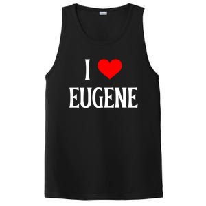 I Love Eugene I Heart Eugene Or Usa Holiday Travel Souvenir Gift PosiCharge Competitor Tank