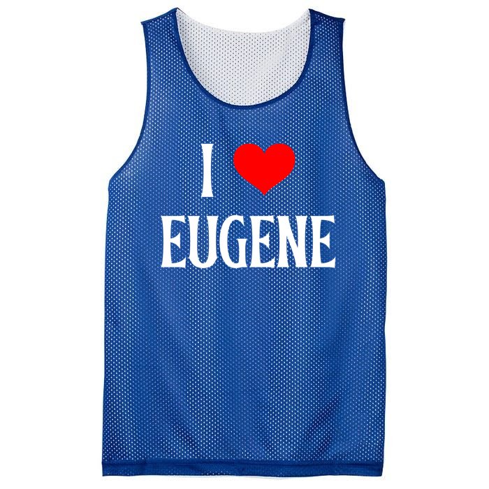 I Love Eugene I Heart Eugene Or Usa Holiday Travel Souvenir Gift Mesh Reversible Basketball Jersey Tank