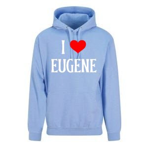 I Love Eugene I Heart Eugene Or Usa Holiday Travel Souvenir Gift Unisex Surf Hoodie