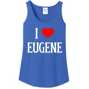 I Love Eugene I Heart Eugene Or Usa Holiday Travel Souvenir Gift Ladies Essential Tank