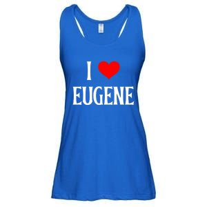 I Love Eugene I Heart Eugene Or Usa Holiday Travel Souvenir Gift Ladies Essential Flowy Tank